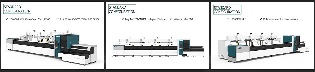 Automatic Loading and Unloading Square tube and circle tube Metal pipe Fiber laser cutting machine 1000 1500 2000 3000 4000 6000 8000 watt MT62THA