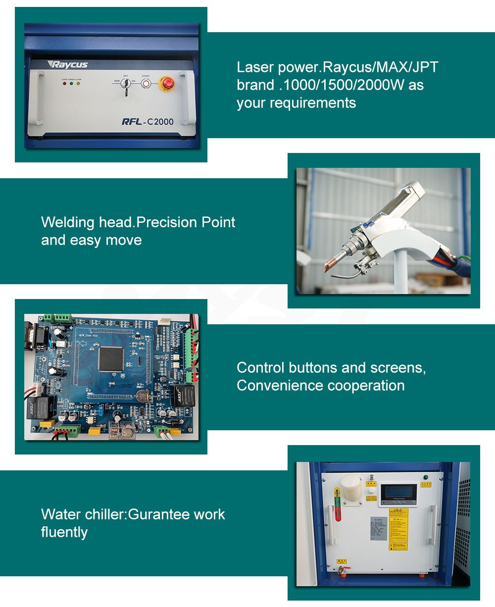 Fiber handheld laser welding/welder machine price for sale application for stainess steel carbon steel aluminum copper